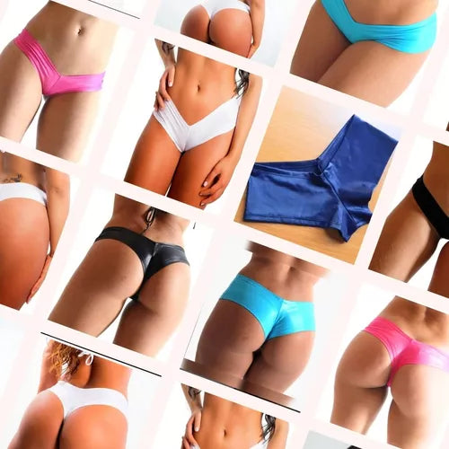 Micro Shorts Lycra Spandex Brilho Mais vendido 2656 Ropahrara Mulher