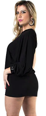 Vestido Curto Malha Importada 5566