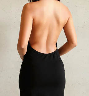 Vestido Curto Frente Única Costas Nuas Super Decotado Ropahrara 2877