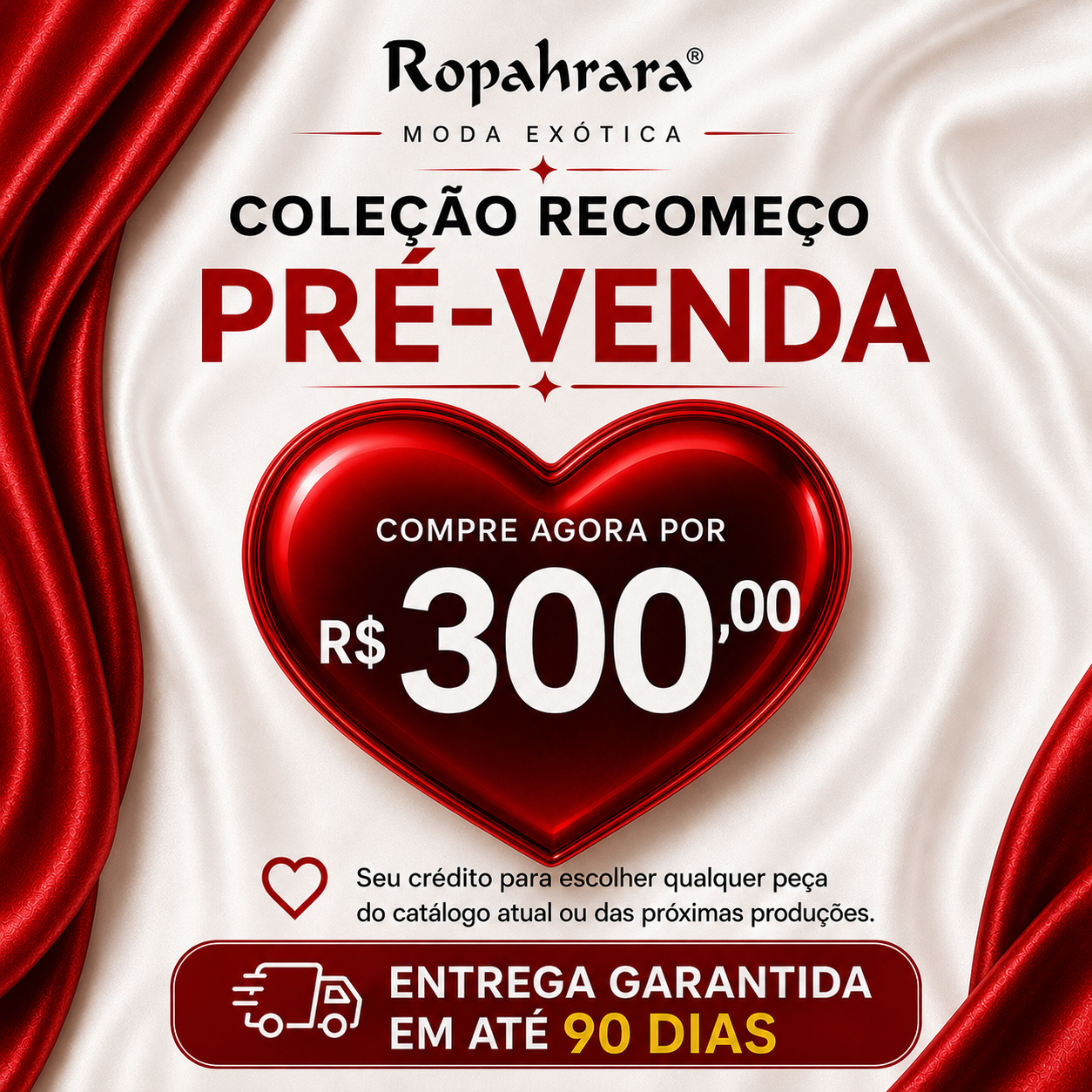 Coleção Recomeço Pré-Venda Garantida Ropahrara R$300,00