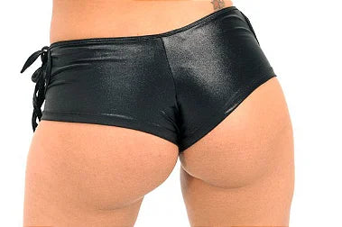 Micro Shorts Lycra Spandex Com Abertura e Lacinho 4269